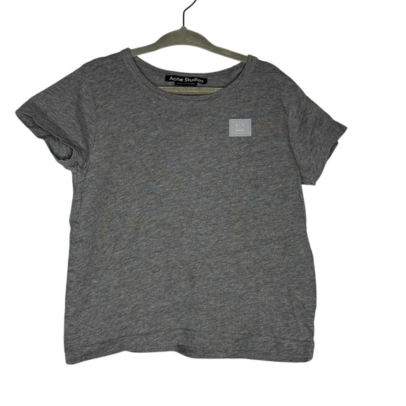 Acne Studios Kids Unisex Gray Mini Nash Logo Cotton T-shirt size 3-4yrs - Picture 2 of 5